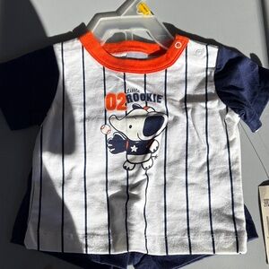 Fisher-Price Navy and White Little Rookie Tee